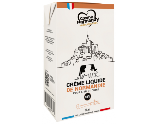 Crème UHT 18MG Cœur de Normandy Professionnelle 1L
