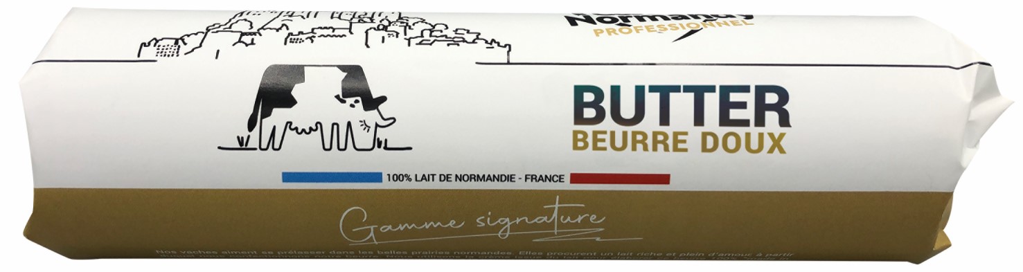 Beurre doux Cœur de Normandy Gamme Professionnelle rouleau 500g