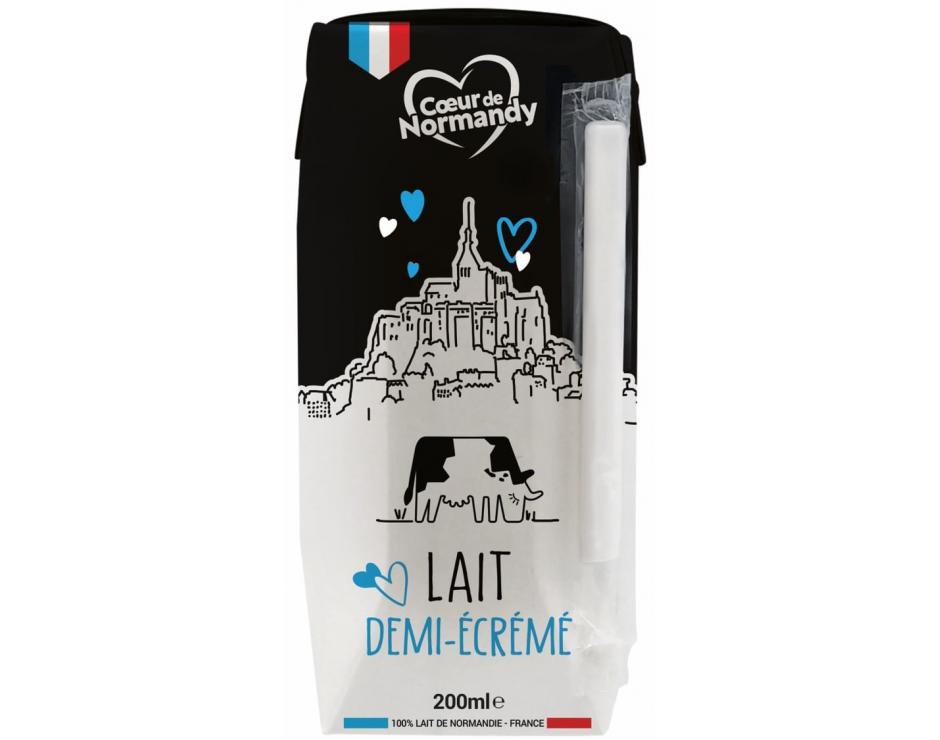 Lait demi-écrémé Cœur de Normandy 200ml