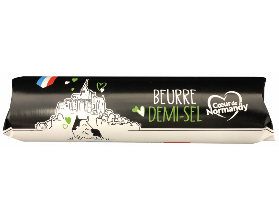 Beurre demi-sel Cœur de Normandy rouleau 250g 