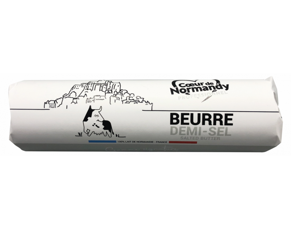 Beurre demi-sel Cœur de Normandy Professionnel rouleau 500g