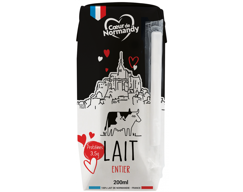 Lait entier Cœur de Normandy 200ml