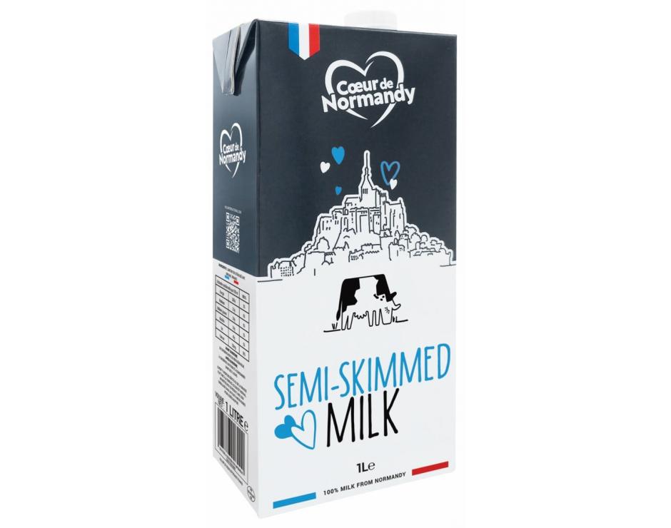 Lait demi-écrémé Cœur de Normandy 1L