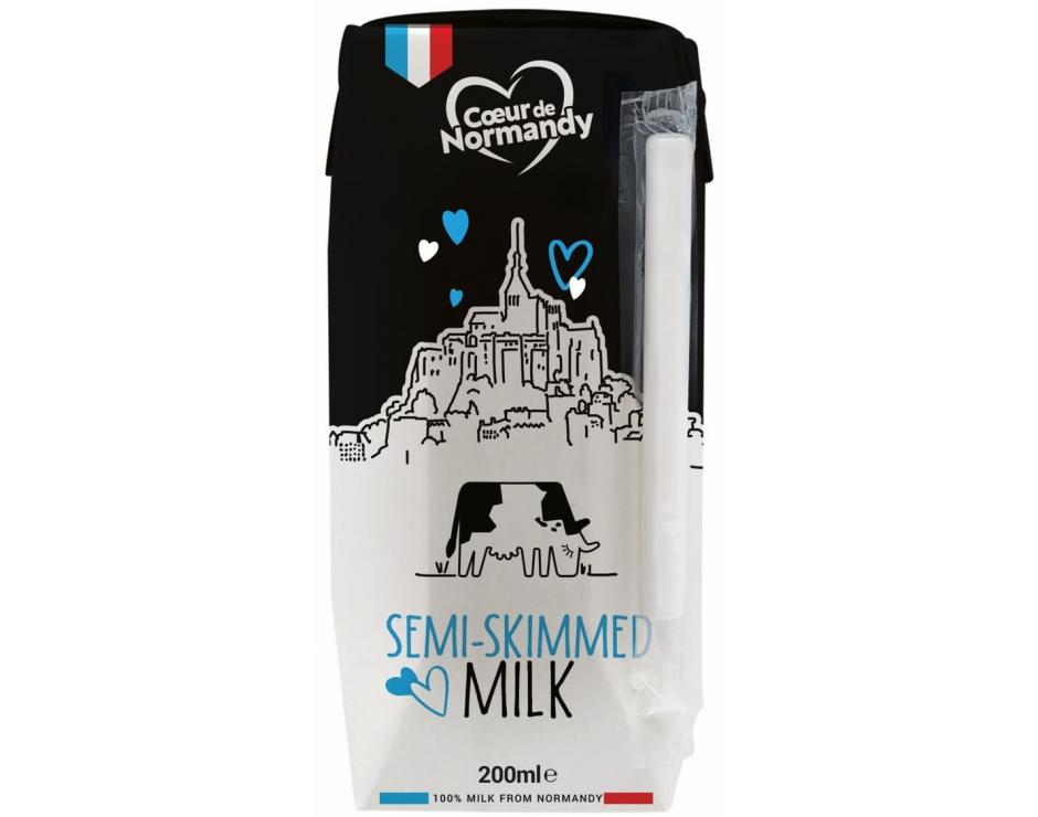 Lait demi-écrémé Cœur de Normandy 200ml