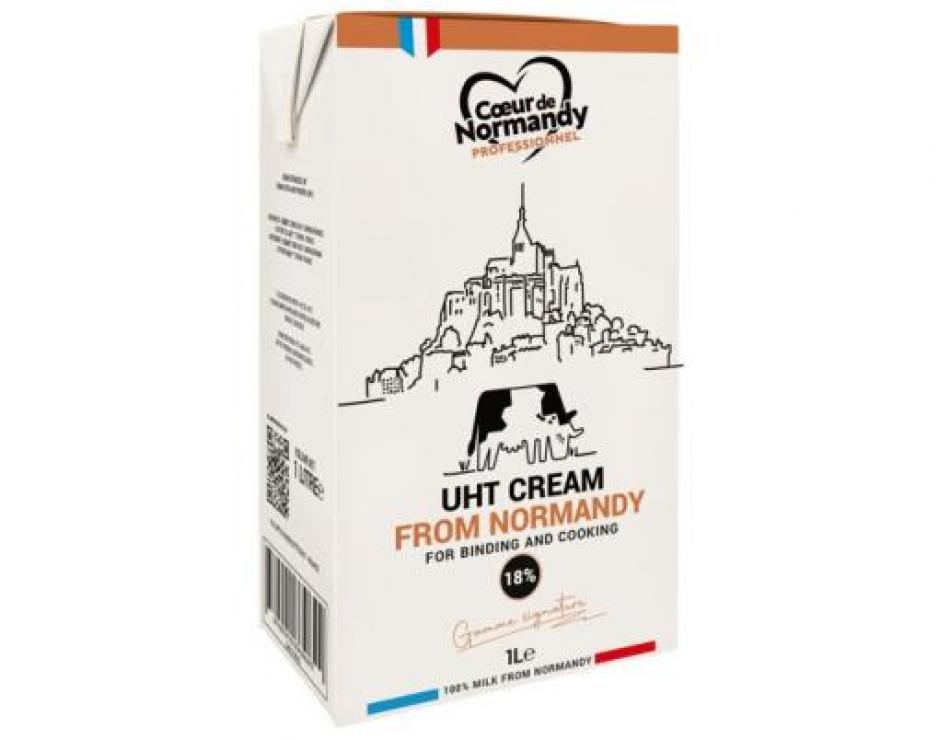 Crème UHT 18MG Cœur de Normandy Professionnelle 1L