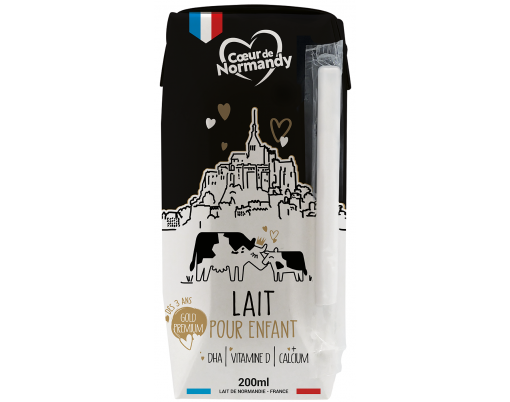 Lait pour enfant Cœur de Normandy 200ml