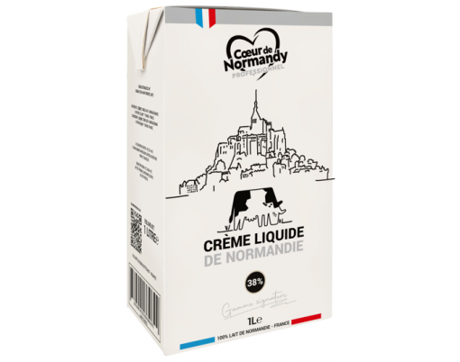 Crème UHT 38MG Cœur de Normandy Professionnelle 1L